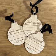 Grade School Handwriting Ornaments SVG | Laser Cut File | Digital Download | Silhouette | Cricut | Crafting
