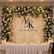Personalized Acrylic Wedding Sign with 3D Initials | Custom Last Name/Initials Sign | Modern Clear Acrylic Wedding Decor | Engagement Gift