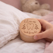 Personalized Tooth Fairy Box, Wooden Tooth Box with Custom Engraving, Kids Tooth Fairy Keepsake Box, Small Tooth Holder, Baby Tooth Box Gift