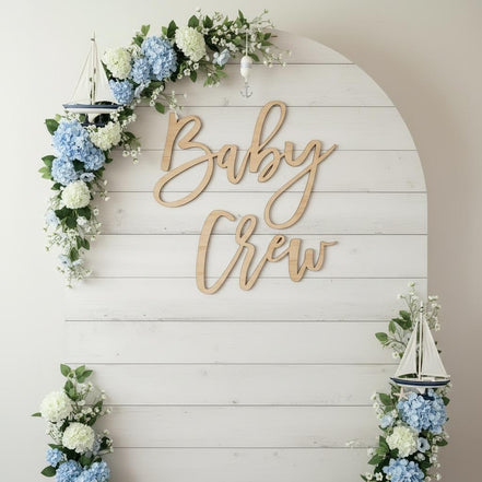 Baby Shower Welcome Sign | Custom Wooden Name Sign | Laser Cut Birch Baby Shower Decor | Arch Welcome Sign Name | Nursery Name Sign | Baby