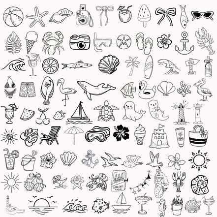 Summer SVG Bundle 100 Designs in 1 ZIP | Beach svg Files for Cricut Silhouette | Laser Engraving SVG | Ocean Nautical Cut Files