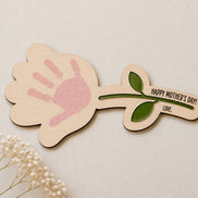 Mothers Day Handprint Flower SVG Bundle | 2 Flower Styles + Blank Hand | Kids Handprint Craft | Laser Cut File | Cricut SVG | Glowforge Mom