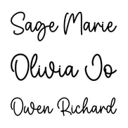 Personalized Wooden Name Sign for Nursery | Custom Baby Name Wall Decor | Laser Cut Birch Wood Sign | Script Nursery Name | 18 24 36