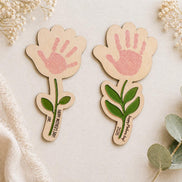 Mothers Day Handprint Flower SVG Bundle | 2 Flower Styles + Blank Hand | Kids Handprint Craft | Laser Cut File | Cricut SVG | Glowforge Mom