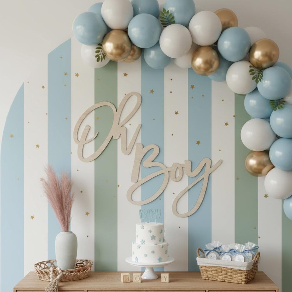 Oh Boy Backdrop | Oh boy cutout | Baby shower Prop | Henge Wall sign  | Backdrop | Oh baby Decor | Baby Shower back drop | Wood