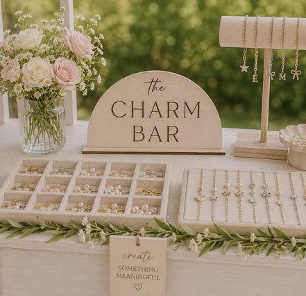Wooden bloom bar Sign | bar sign | Shower Food Labels | Classic Modern Arched Buffet Sign | Wedding Buffet Signage | Wood bar Label | Floral