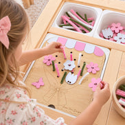 Flower Sensory Bin Insert for IKEA Trofast, FLISAT Table Insert, Montessori Flower Activity, Spring Sensory Play, Fine Motor Toy