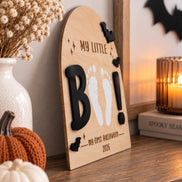 Babys First Halloween Footprint Keepsake Sign, DIY Baby Footprint Craft, My First Halloween 2026