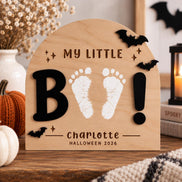 Babys First Halloween Footprint Keepsake Sign, DIY Baby Footprint Craft, My First Halloween 2026