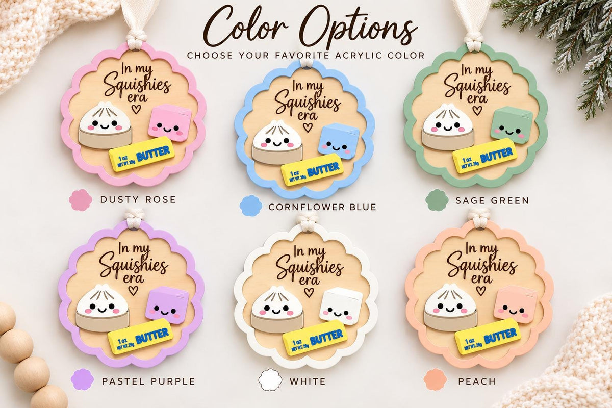 Squishy Christmas Ornament 2026, In My Squishies Era Ornament, Dumpling Ornament, Kids Christmas Gift, Squishy Lover Gift