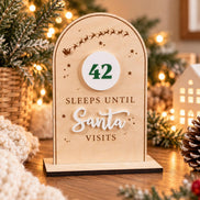 sleeps until Santa visits | Santa countdown | Christmas Countdown Sign | Advent Sign | Dry Erase | Santa Countdown
