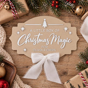 Personalized Christmas Crate Sign, Acrylic Christmas Eve Box Plaque, Custom Kids Christmas Decor